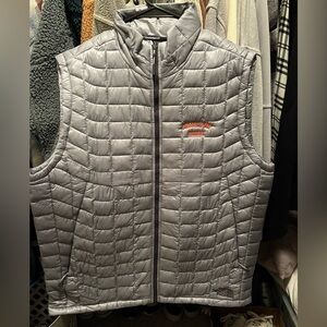 Thin Grey North Face and Jameson Puffer